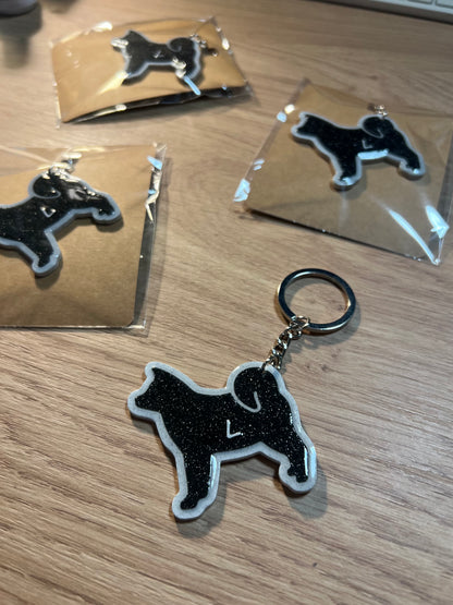 Akita Inu s imenom - personalizirani privjesak