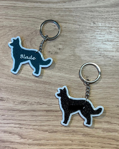 Border Collie s imenom - personalizirani privjesak