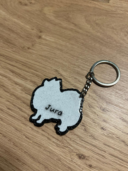 Pomeranac s imenom - personalizirani privjesak