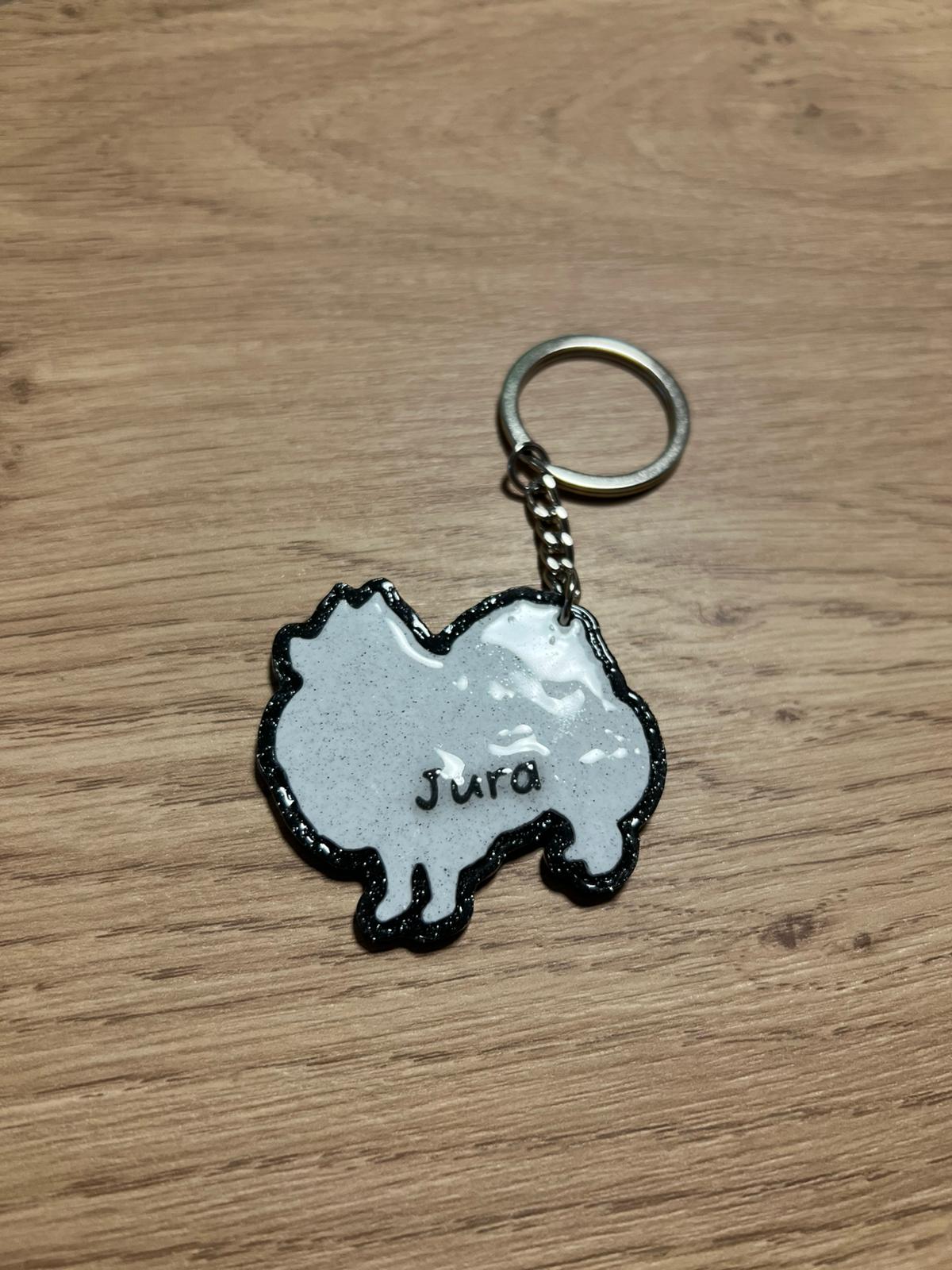 Pomeranac s imenom - personalizirani privjesak